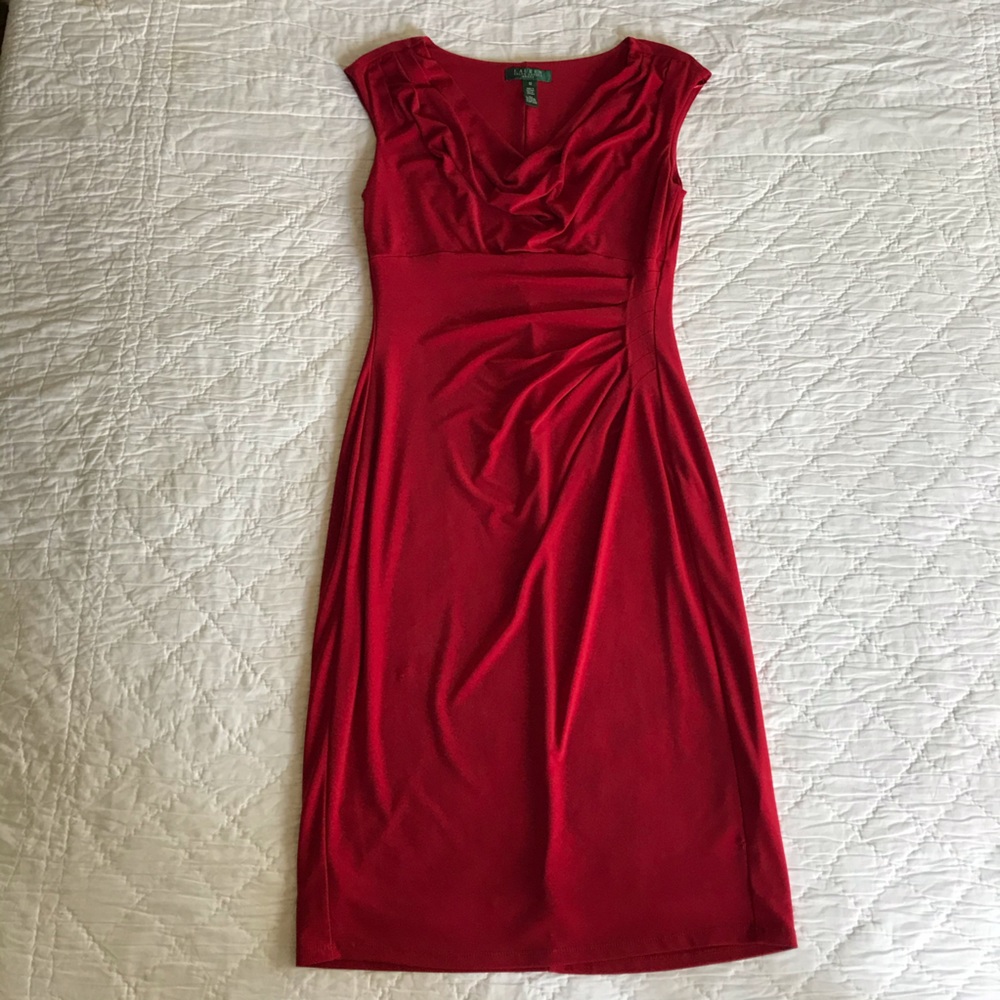 Lauren Ralph Lauren Sleeveless Red Dress Size 10